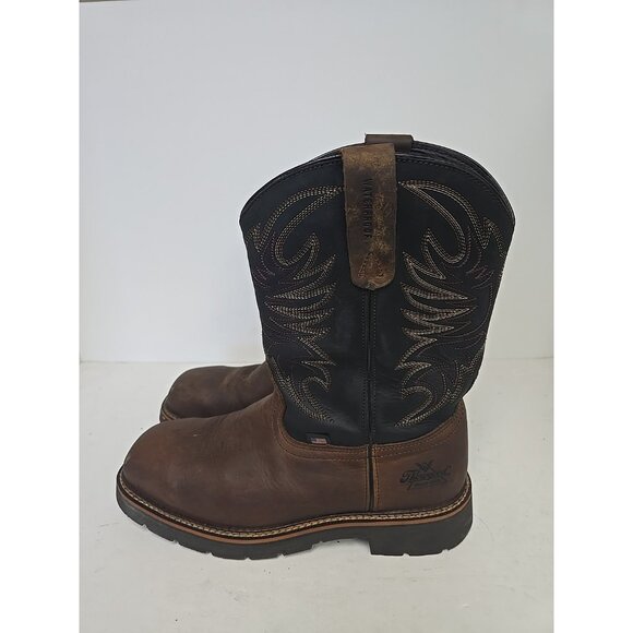 Thorogood Men's 11" Steel Toe WP Western Wellington Work Boot USA 804-4330 11 2E - Picture 4 of 6